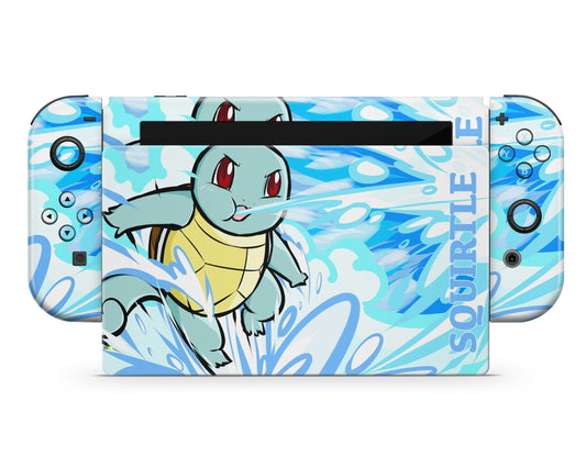 Anime Town Creations Nintendo Switch Pokemon Squirtle Vinyl only Skins - Anime Pokemon Switch Skin