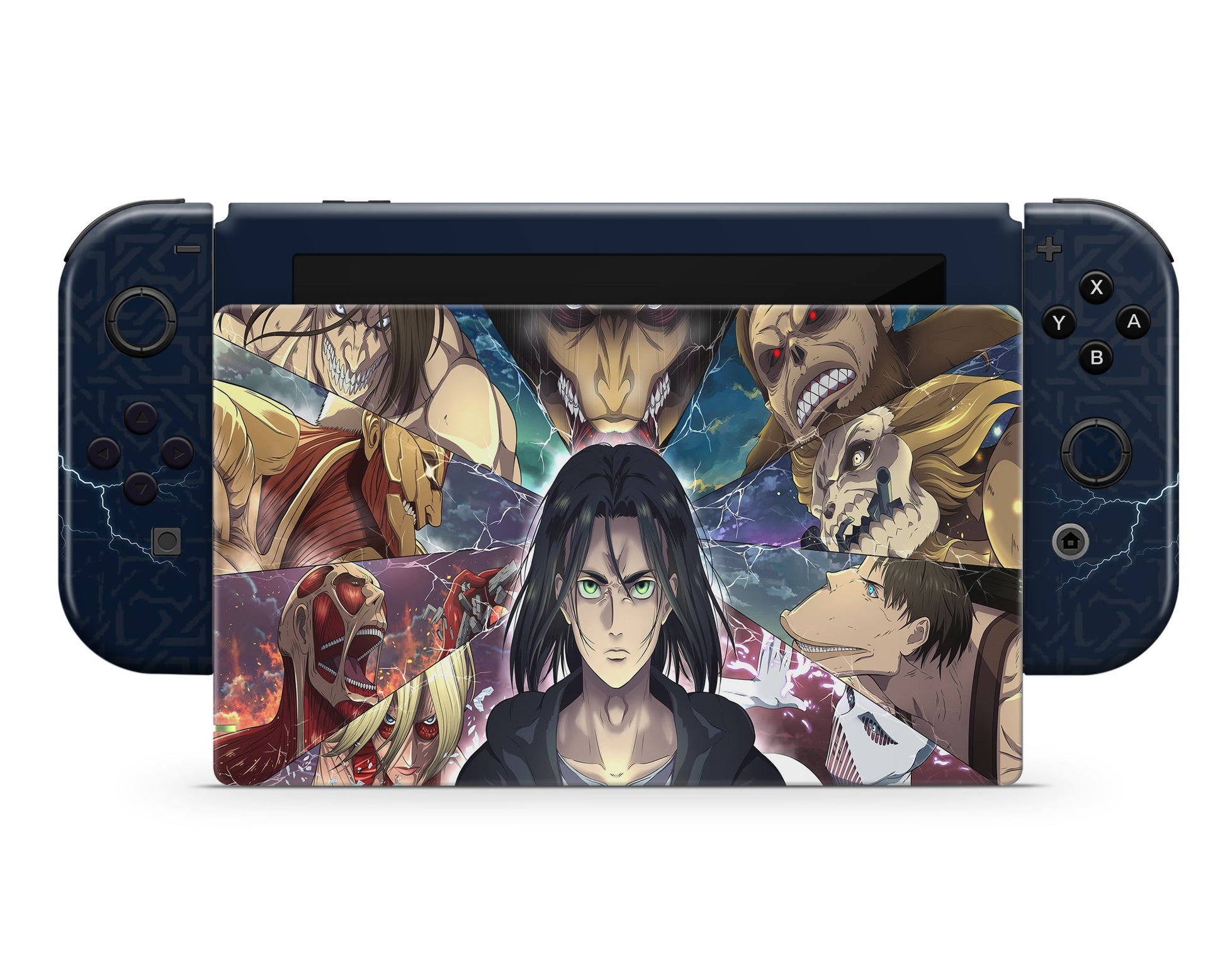 Anime Town Creations Nintendo Switch Attack on Titan Eren Founding Titan Vinyl only Skins - Anime Attack on Titan Switch Skin