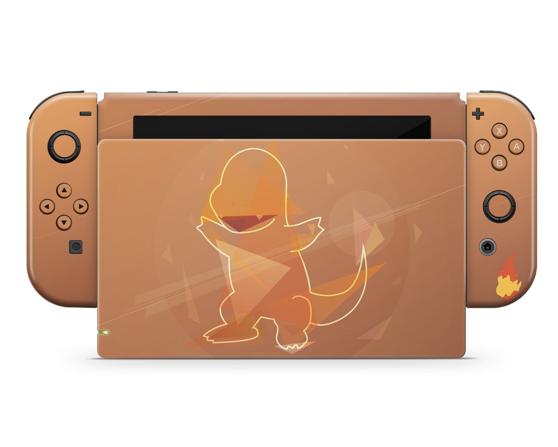 Anime Town Creations Nintendo Switch Pokemon Charmander Flame Vinyl only Skins - Anime Pokemon Switch Skin