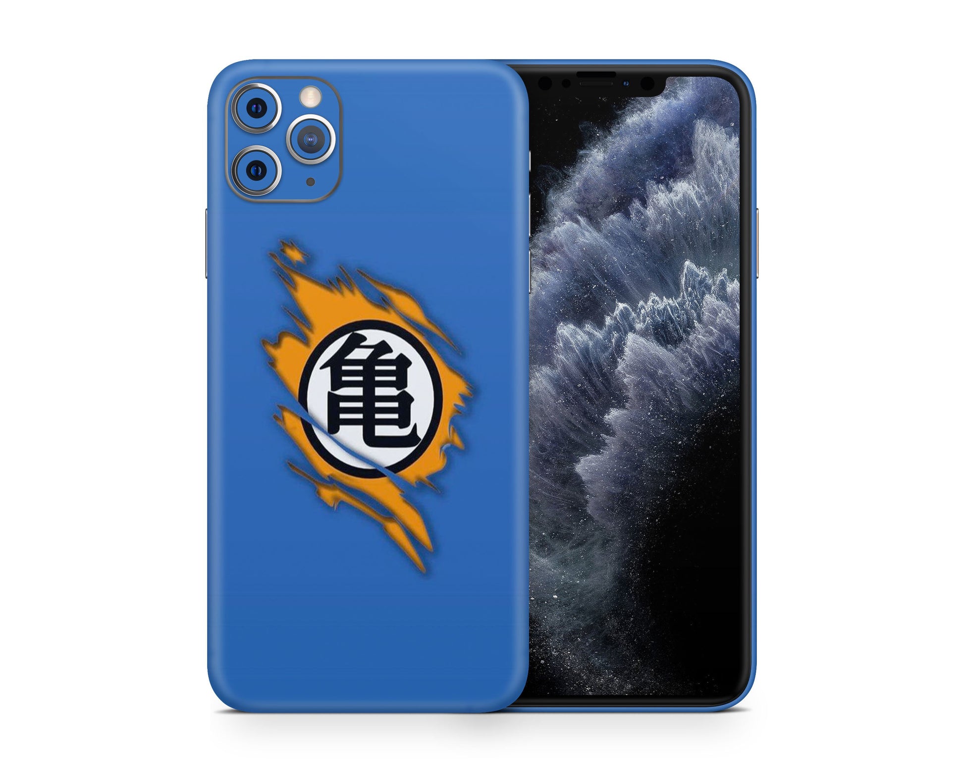 Anime Town Creations iPhone Dragonball Z Goku Blue iPhone 12 Skins - Anime Dragon Ball Skin