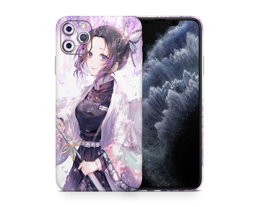 Anime Town Creations iPhone Demon Slayer Shinobu Wisteria iPhone 12 Skins - Anime Demon Slayer Skin