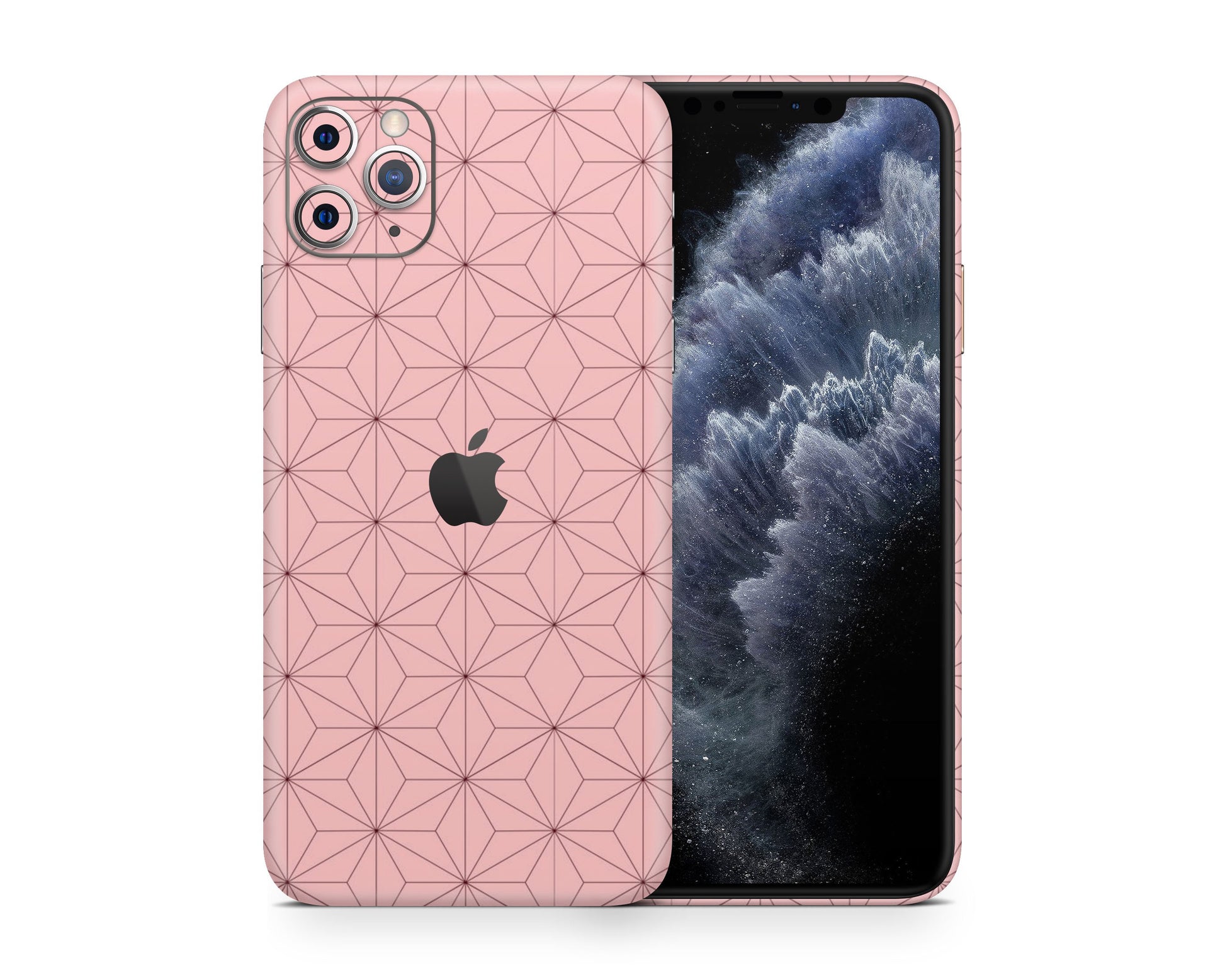 Anime Town Creations iPhone Demon Slayer Nezuko Haori Pattern iPhone 12 Skins - Anime Demon Slayer Skin
