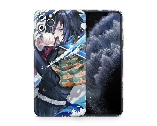 Anime Town Creations iPhone Demon Slayer Giyu Tomioka iPhone 12 Skins - Anime Demon Slayer Skin