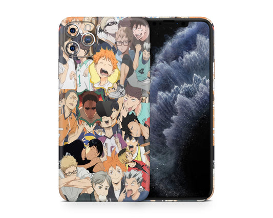 Anime Town Creations iPhone Haikyuu Collage iPhone 12 Skins - Anime Haikyuu Skin