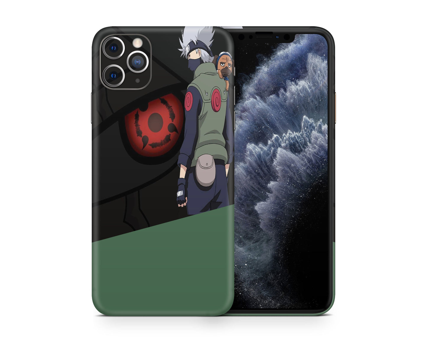 Anime Town Creations iPhone Kakashi Green iPhone 12 Skins - Anime Naruto Skin