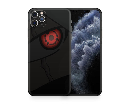 Anime Town Creations iPhone Kakashi Sharingan Dark iPhone 12 Skins - Anime Naruto Skin