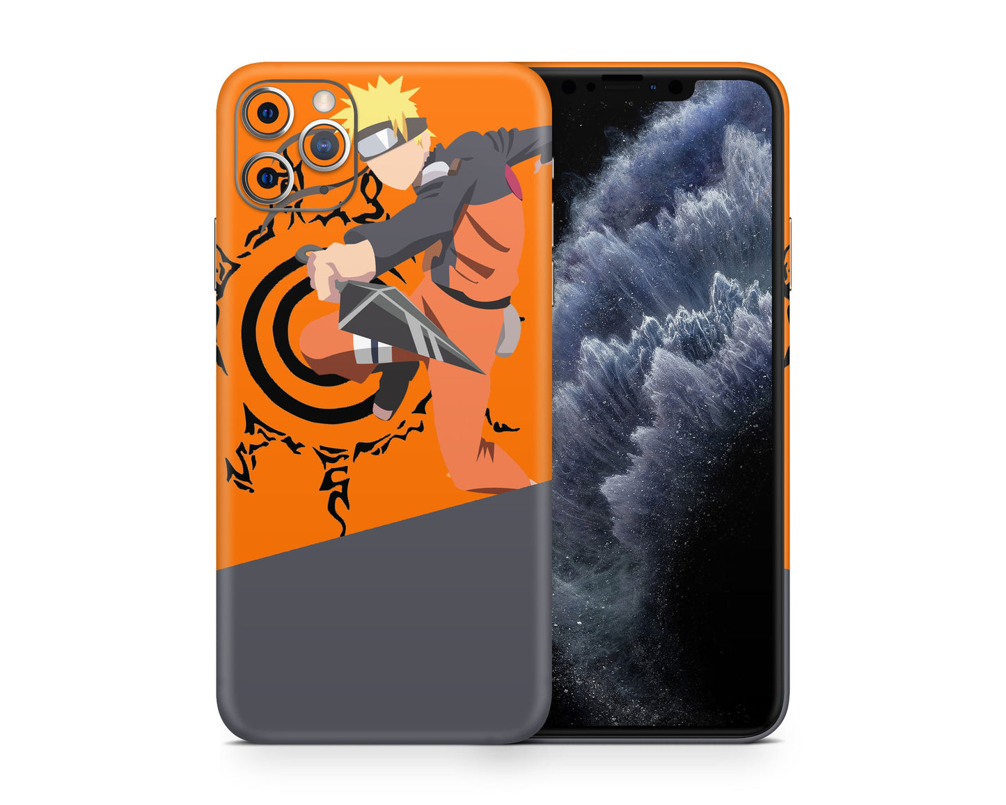 Anime Town Creations iPhone Naruto Minimalist iPhone 12 Skins - Anime Naruto Skin