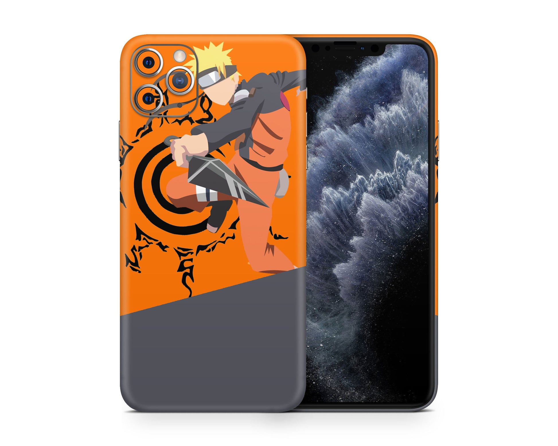 Anime Town Creations iPhone Naruto Minimalist iPhone 12 Skins - Anime Naruto Skin