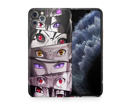 Anime Town Creations iPhone Naruto Eyes iPhone 12 Skins - Anime Naruto Skin