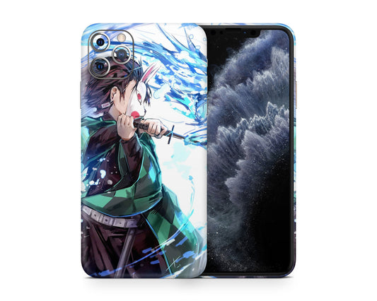 Anime Town Creations iPhone Demon Slayer Tanjiro iPhone 12 Skins - Anime Demon Slayer Skin