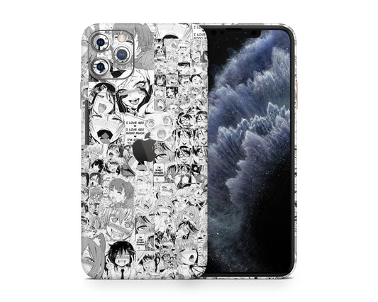 Anime Town Creations iPhone Ahegao Manga iPhone 15 Pro Max Skins - Anime Quotes iPhone Skin