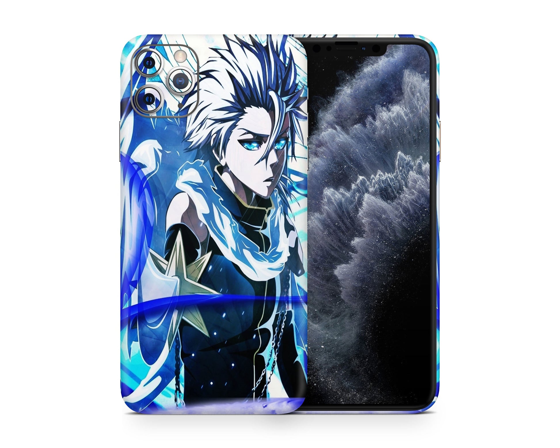 Anime Town Creations iPhone Bleach Hitsugaya Toshiro Bankai iPhone 15 Pro Max Skins - Anime Bleach iPhone Skin