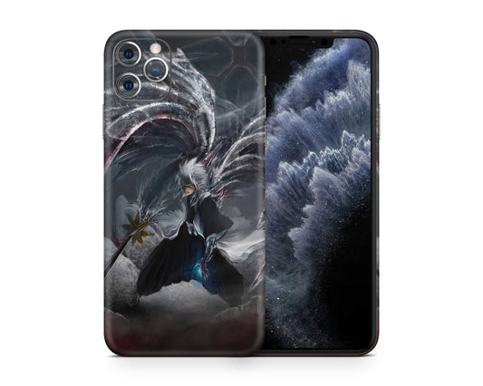 Anime Town Creations iPhone Bleach Hitsugaya Toshiro Dark Bankai iPhone 15 Pro Max Skins - Anime Bleach iPhone Skin