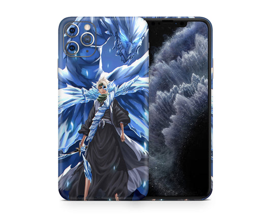 Anime Town Creations iPhone Bleach Hitsugaya Toshiro Hollow Bankai iPhone 15 Pro Max Skins - Anime Bleach iPhone Skin