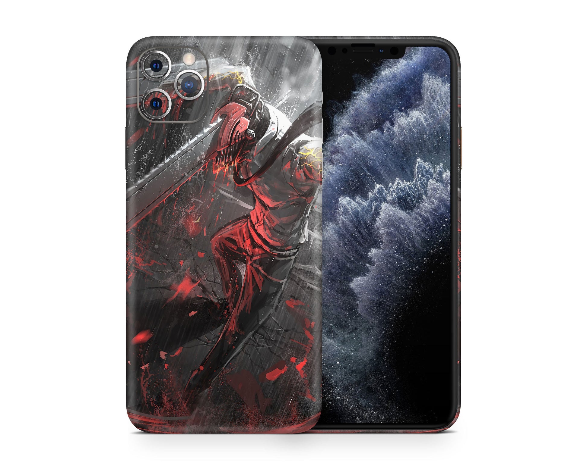 Anime Town Creations iPhone Chainsaw Man Denji Hybrid iPhone 15 Pro Max Skins - Anime Chainsaw Man iPhone Skin