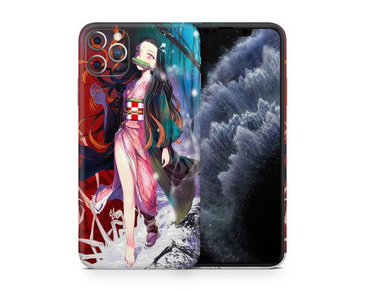 Anime Town Creations iPhone Demon Slayer Demon Nezuko iPhone 15 Pro Max Skins - Anime Demon Slayer iPhone Skin