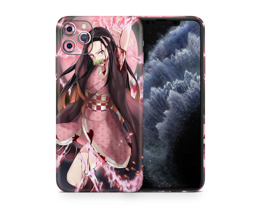 Anime Town Creations iPhone Demon Slayer Nezuko Hype iPhone 15 Pro Max Skins - Anime Demon Slayer iPhone Skin