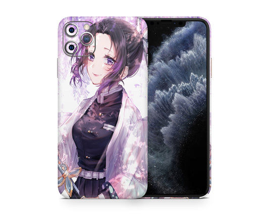 Anime Town Creations iPhone Demon Slayer Shinobu Kocho Insect Breathing iPhone 15 Pro Max Skins - Anime Demon Slayer iPhone Skin