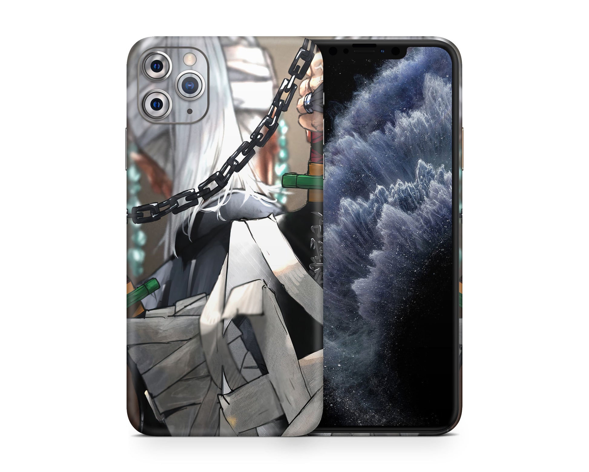 Anime Town Creations iPhone Demon Slayer Tengen Uzui Back iPhone 15 Pro Max Skins - Anime Demon Slayer iPhone Skin