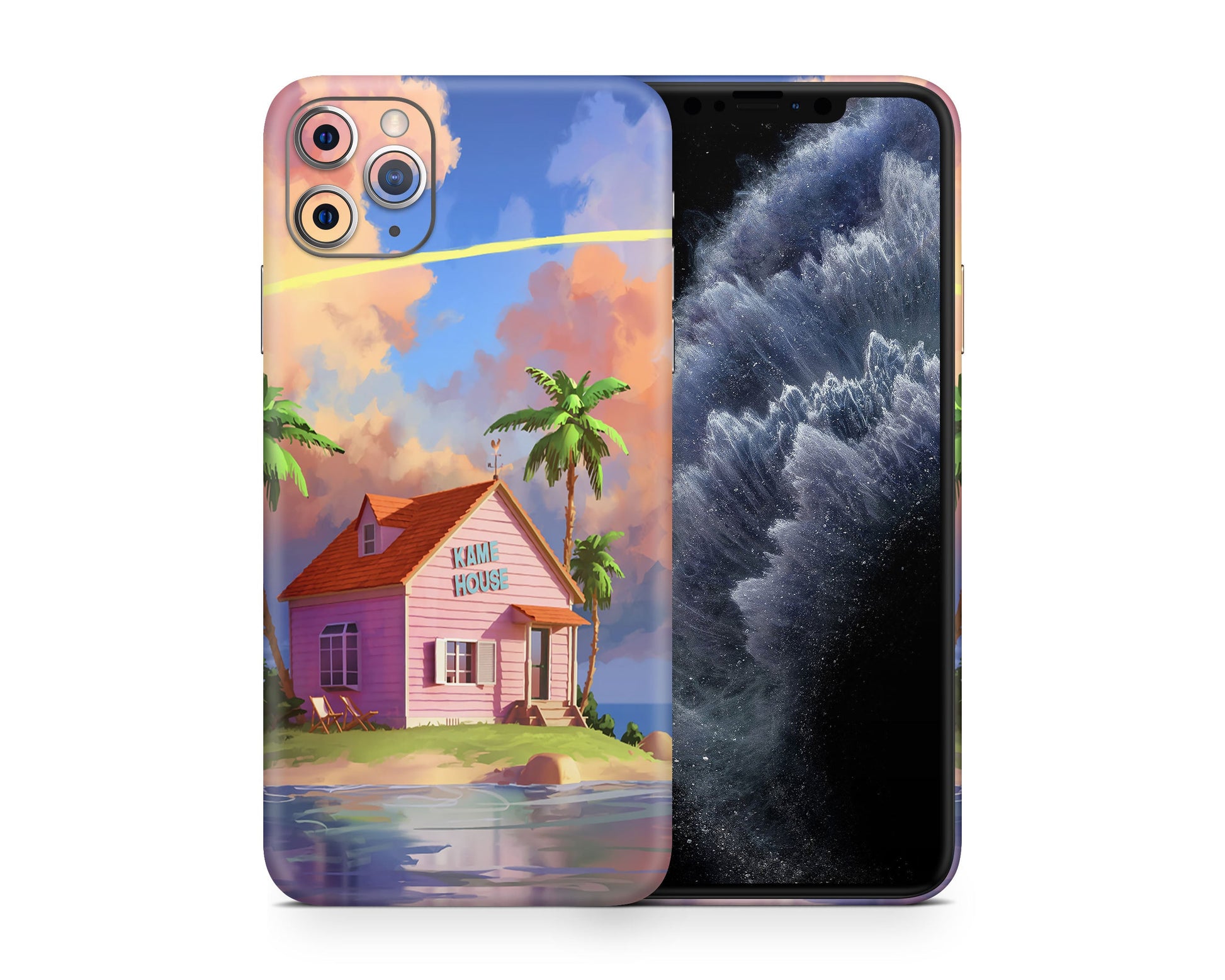 Anime Town Creations iPhone Dragon Ball Kame House iPhone 15 Pro Max Skins - Anime Dragon Ball iPhone Skin