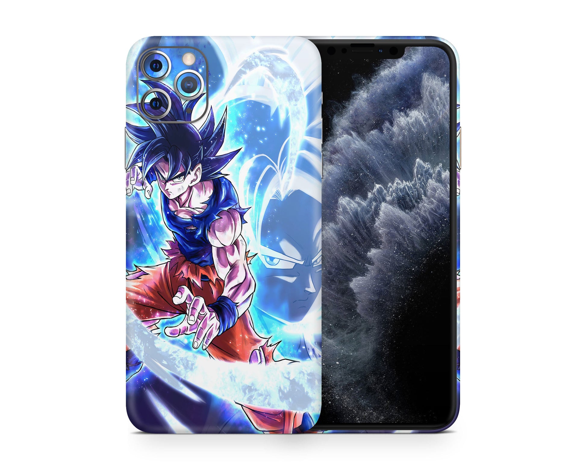 Anime Town Creations iPhone Dragon Ball Super Saiyan Ultra Instinct iPhone 15 Pro Max Skins - Anime Dragon Ball iPhone Skin