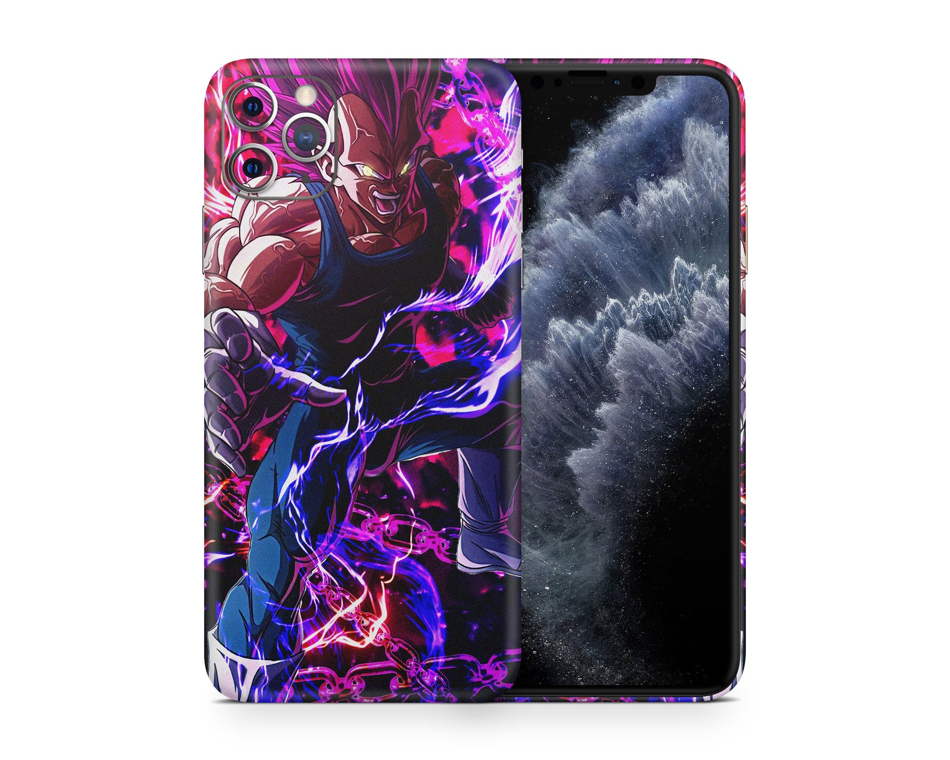Anime Town Creations iPhone Dragon Ball Vegeta Ultra Ego iPhone 15 Pro Max Skins - Anime Dragon Ball iPhone Skin