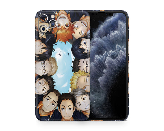 Anime Town Creations iPhone Haikyuu Club Squad iPhone 15 Pro Max Skins - Anime Haikyuu iPhone Skin