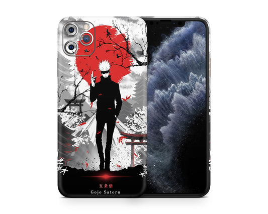 Anime Town Creations iPhone Jujutsu Kaisen Gojo Japanese Art iPhone 15 Pro Max Skins - Anime Jujutsu Kaisen iPhone Skin