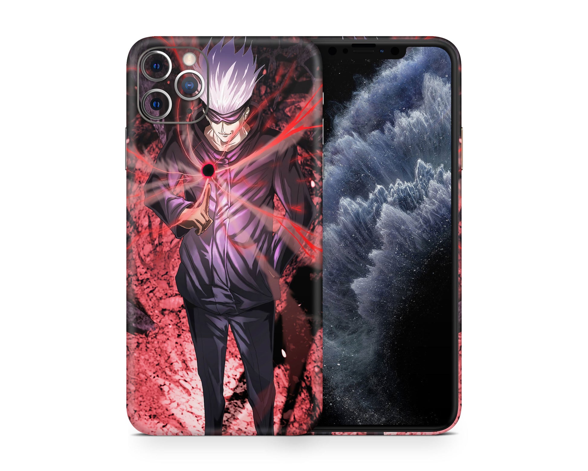 Anime Town Creations iPhone Jujutsu Kaisen Satoru Gojo Red iPhone 15 Pro Max Skins - Anime Jujutsu Kaisen iPhone Skin