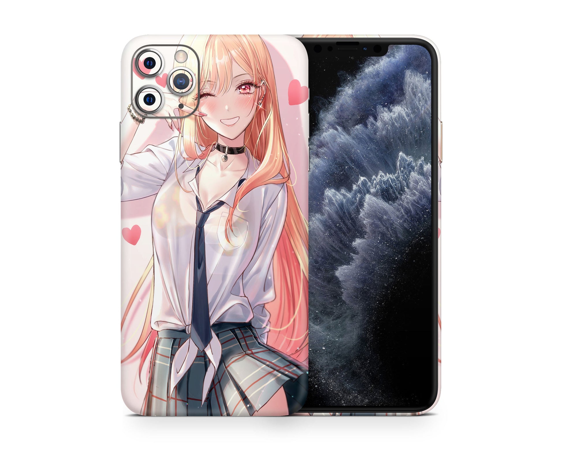 Anime Town Creations iPhone My Dress up Darling Marin School Girl iPhone 15 Pro Max Skins - Anime My Dress Up Darling iPhone Skin
