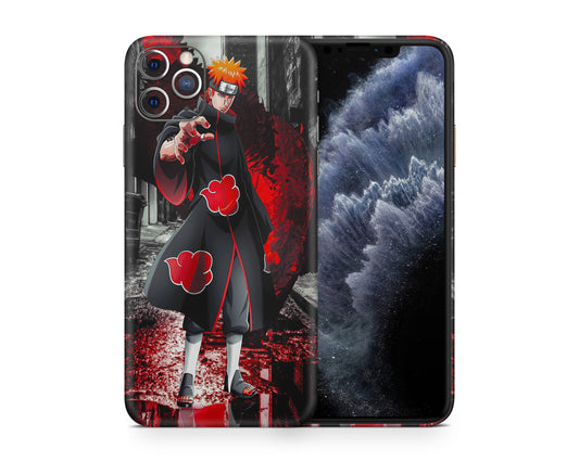 Anime Town Creations iPhone Naruto Akatsuki Pain iPhone 15 Pro Max Skins - Anime Naruto iPhone Skin