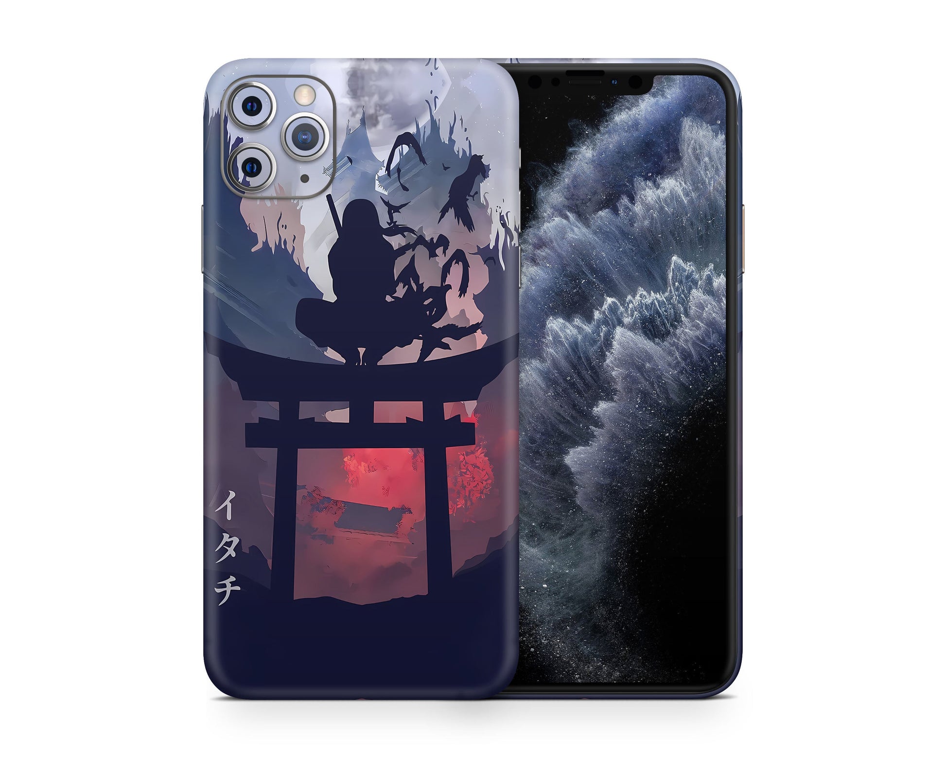 Anime Town Creations iPhone Naruto Itachi Minimalist iPhone 15 Pro Max Skins - Anime Naruto iPhone Skin