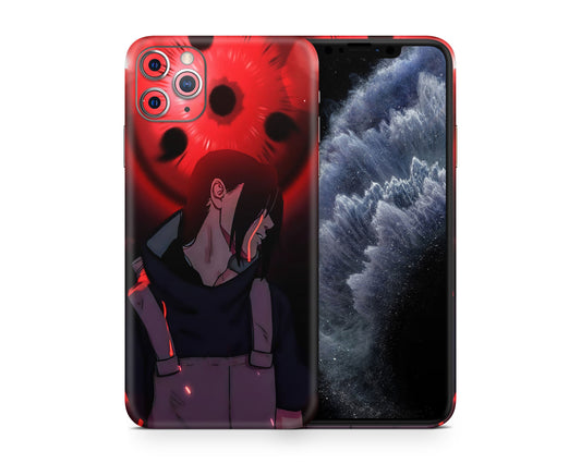 Anime Town Creations iPhone Naruto Uchiha Itachi Anbu Sharingan iPhone 15 Pro Max Skins - Anime Naruto iPhone Skin