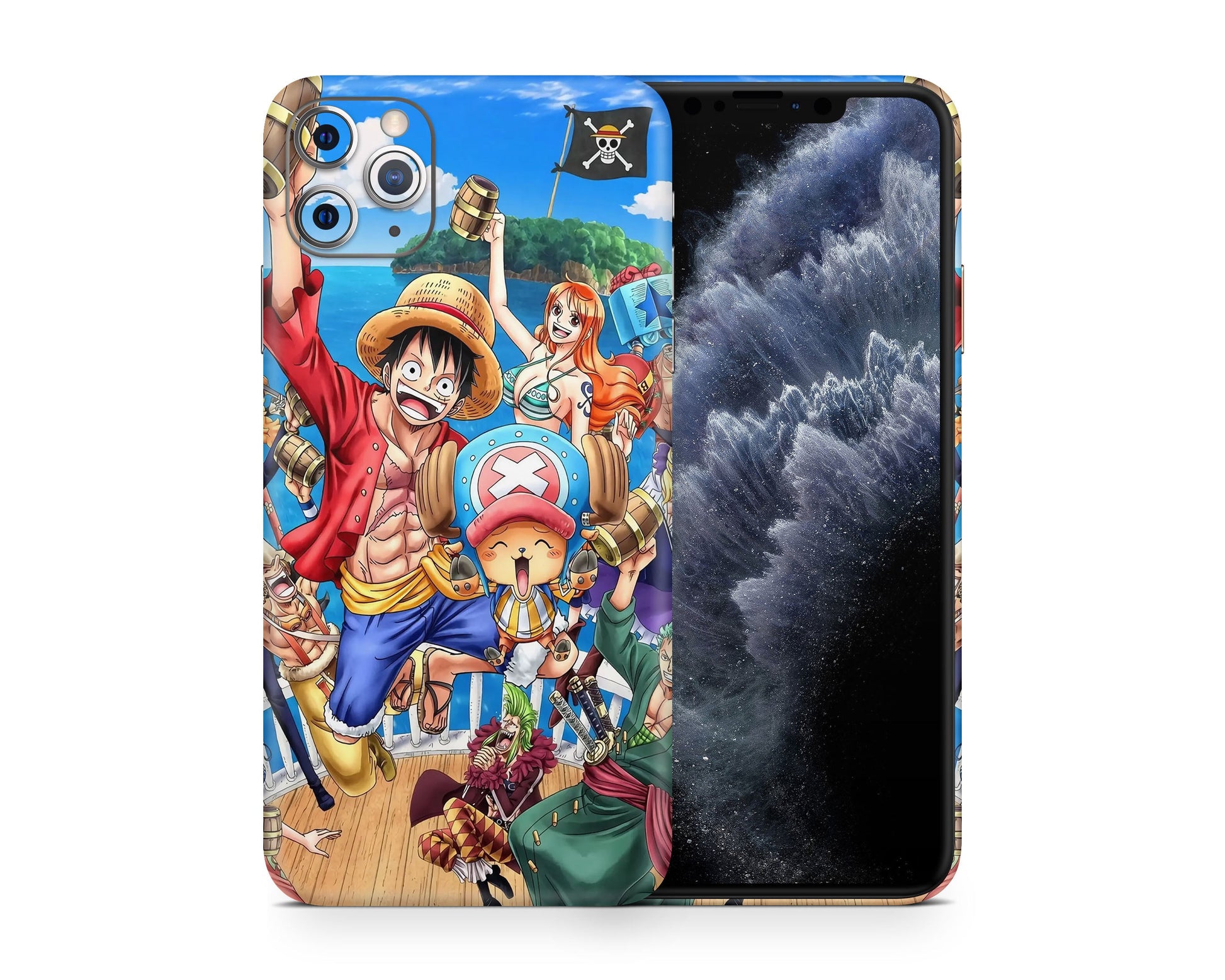 Anime Town Creations iPhone One Piece Strawhat Pirates iPhone 15 Pro Max Skins - Anime One piece iPhone Skin