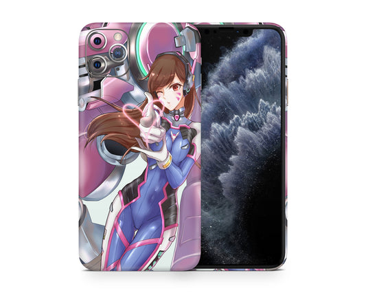 Anime Town Creations iPhone Overwatch D.Va iPhone 15 Pro Max Skins - Anime Overwatch iPhone Skin