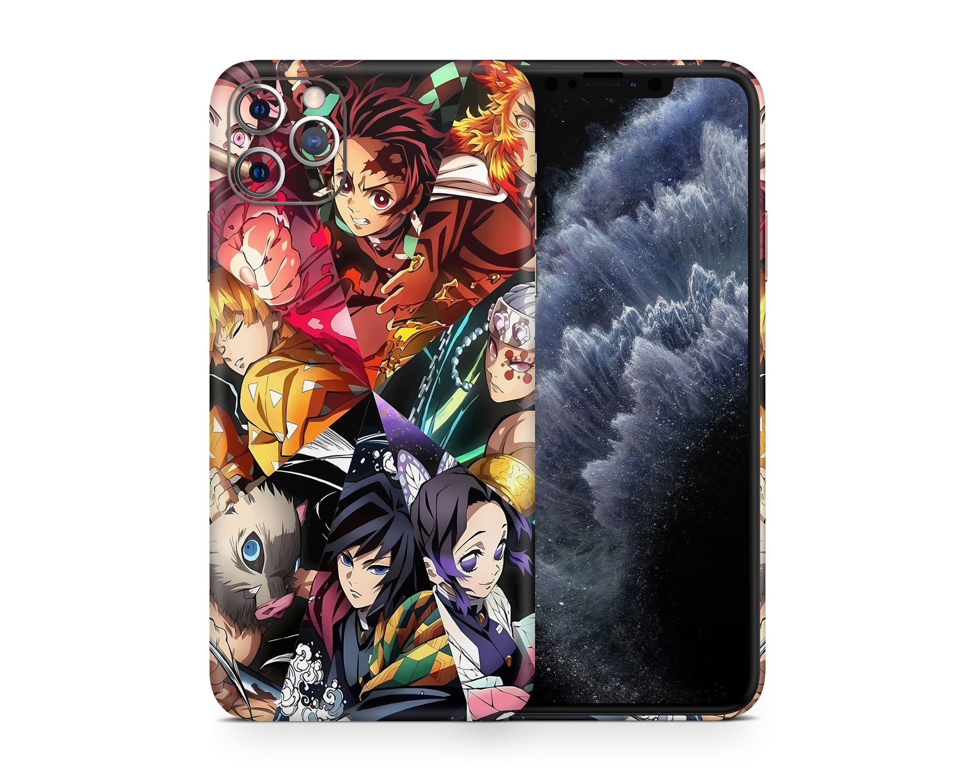 Anime Town Creations iPhone Demon Slayer Collage iPhone 15 Pro Max Skins - Anime Demon Slayer iPhone Skin