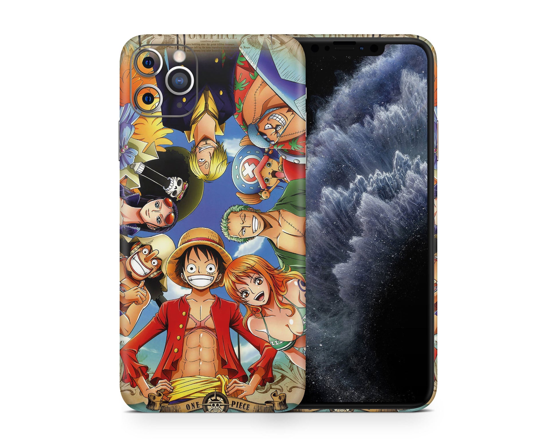 Anime Town Creations iPhone One Piece Crew Members iPhone 15 Pro Max Skins - Anime One Piece iPhone Skin