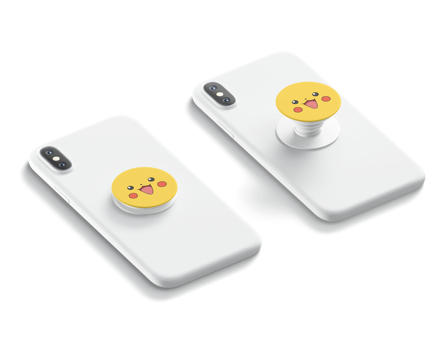 Anime Town Creations Pop Grip Pikachu Face Yellow Vinyl only Accessories - Anime Pokemon Pop Grip Skin