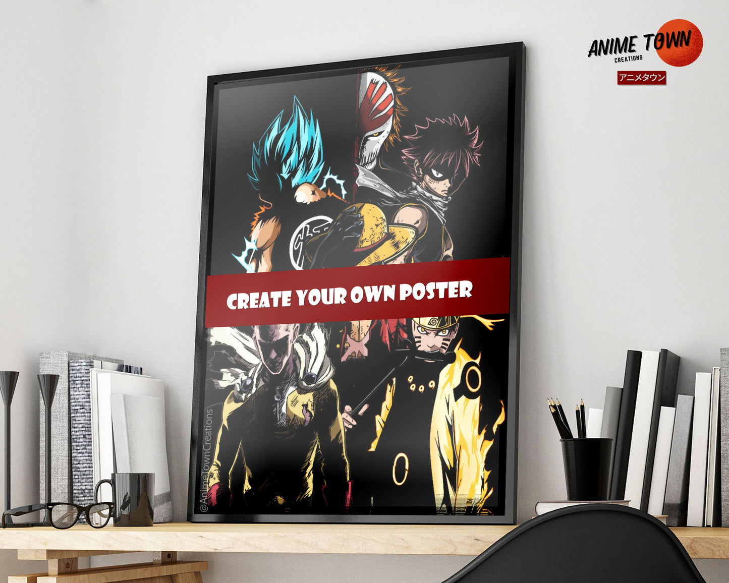 Anime Town Creations Poster Create Your Own 11" x 17" Home Goods - Custom Custom Poster