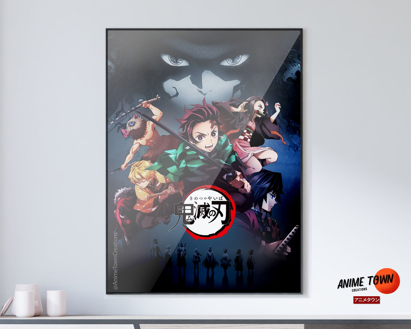 Anime Town Creations Poster Demon Slayer Mugen Train Dream 11" x 17" Home Goods - Anime Demon Slayer Poster