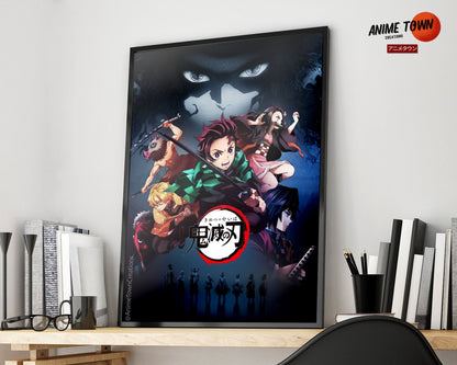 Anime Town Creations Poster Demon Slayer Mugen Train Dream 11" x 17" Home Goods - Anime Demon Slayer Poster