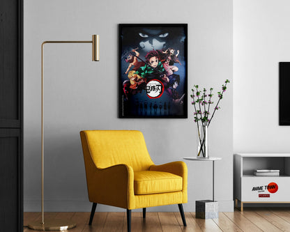 Anime Town Creations Poster Demon Slayer Mugen Train Dream 11" x 17" Home Goods - Anime Demon Slayer Poster