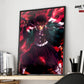 Anime Town Creations Poster Demon Slayer Tanjiro Art Red 11" x 17" Home Goods - Anime Demon Slayer Poster