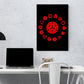 Anime Town Creations Poster Sharingan Eye Pattern 5" x 7" Home Goods - Anime Naruto Poster