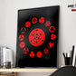 Anime Town Creations Poster Sharingan Eye Pattern 11" x 17" Home Goods - Anime Naruto Poster