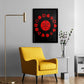 Anime Town Creations Poster Sharingan Eye Pattern 11" x 17" Home Goods - Anime Naruto Poster