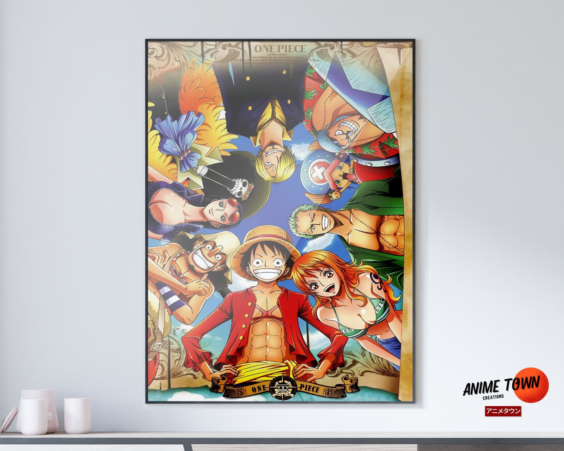 one piece poster  Anime One Piece Poster The Straw Hat Pirates