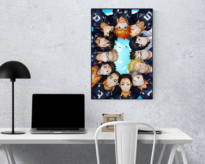 Anime Town Creations Poster Haikyuu Club Squad 5" x 7" Home Goods - Anime Haikyuu Poster