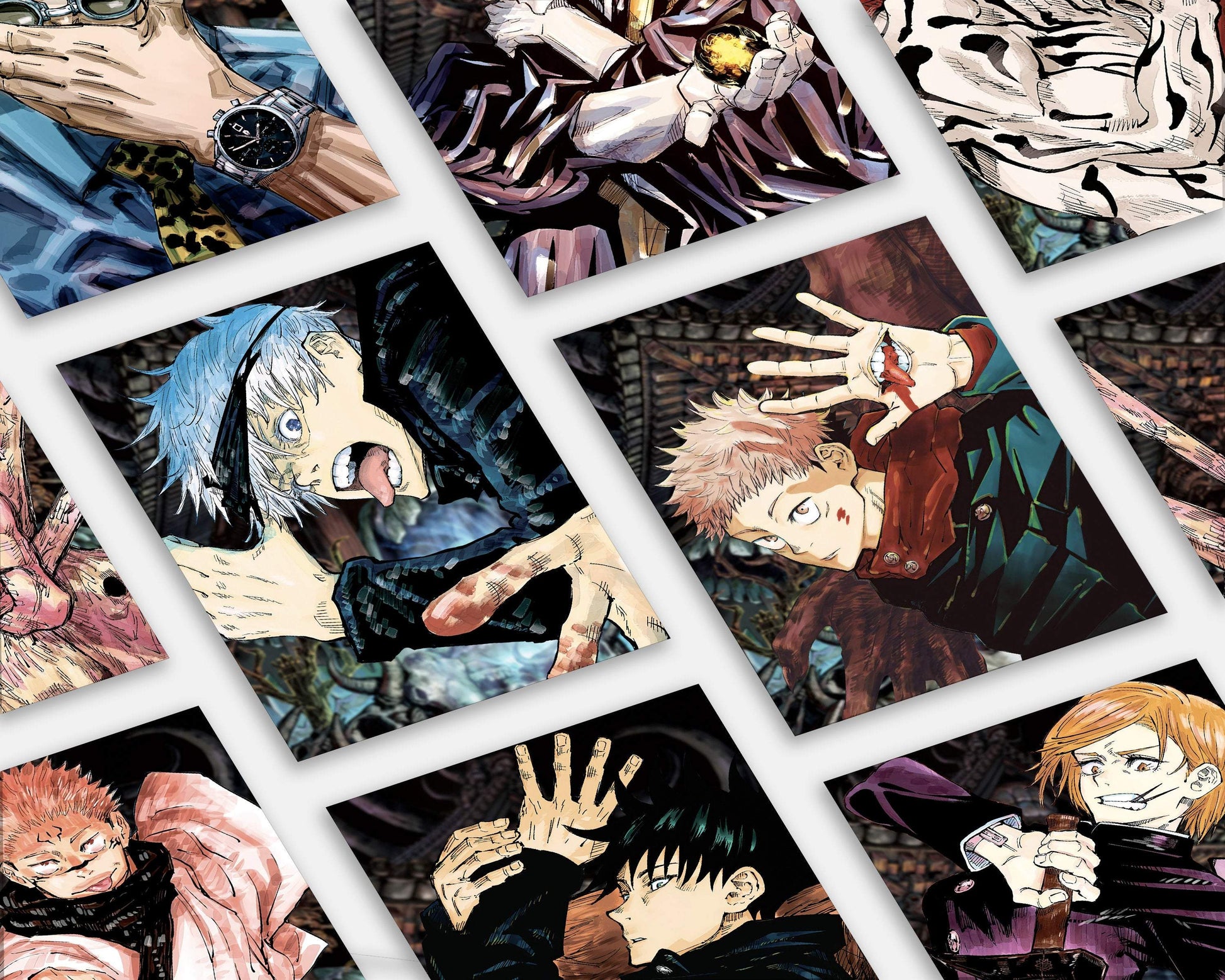 AnimeTown Poster Set Jujutsu Kaisen Anime Art 5" x 7" Home Goods - Anime Jujutsu Kaisen Poster Set