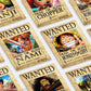 AnimeTown Poster Set One Piece Wanted 18" x 24" Home Goods - Anime One Piece  Poster Set